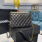 ChanelShort Pearl Handle Bag Gold Toned Hardware Black For Women, Women’s Handbags, Shoulder And Crossbody Bags 8.2in/21cm AS0585