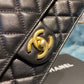 ChanelShort Pearl Handle Bag Gold Toned Hardware Black For Women, Women’s Handbags, Shoulder And Crossbody Bags 8.2in/21cm AS0585