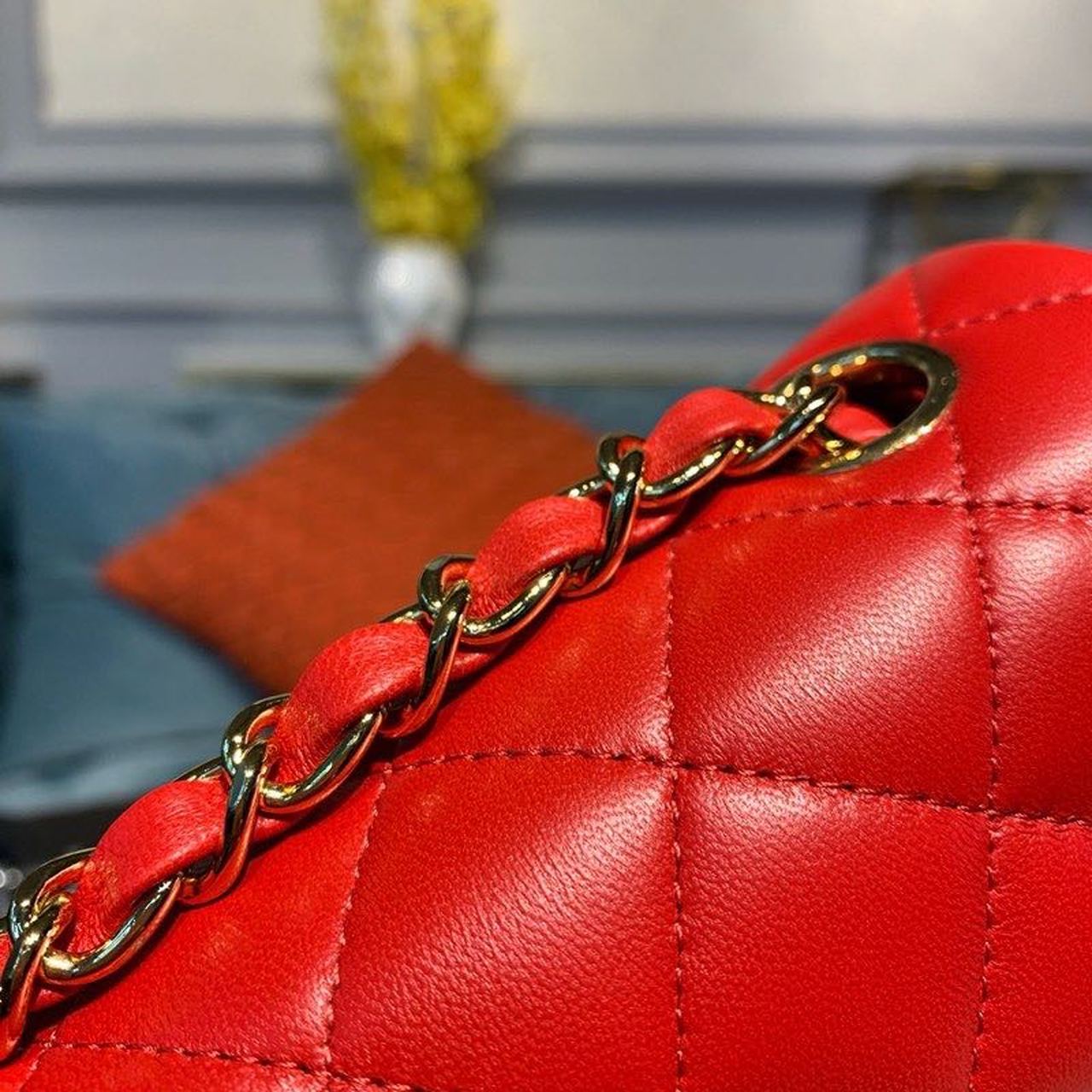 ChanelMini Flap Bag Red For Women, Women’s Bags, Women’s Bag, Shoulder And Crossbody 7.8in/20cm A69900