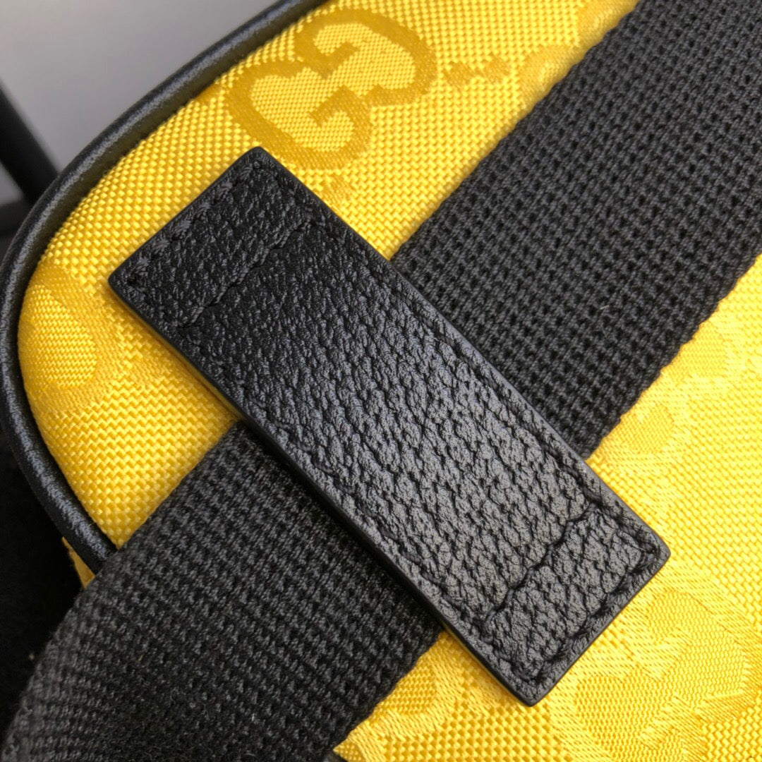 gg Off The Grid Belt Bag Yellow gg ECONYL® For Men  9.5in/24cm gg