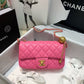 ChanelFlap Bag With ChanelBall On Strap PiNike For Women, Women’s Handbags, Shoulder And Crossbody Bags 7.8in/20cm AS1787