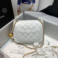 ChanelMini Flap Bag With ChanelBall On Strap White For Women, Women’s Handbags, Shoulder And Crossbody Bags 6.7in/17cm AS1786