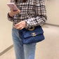 CHL 19 Handbag Denim Blue For Women, Women’s Flap Bag, Shoulder And Crossbody Bags 10.1in/26cm AS1160 B02876 N6832