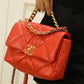 CHL 19 Handbag 26cm Red For Women AS1160