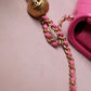 Chanel Classic Flap With Charm Chain With Chanel Ball On Strap Bag 20cm Gold Toned Hardware Lambskin Leather Spring/Summer Collection, Pink