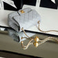 ChanelMini Flap Bag With ChanelBall On Strap Grey For Women, Women’s Handbags, Shoulder And Crossbody Bags 6.7in/17cm AS1786