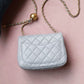 ChanelMini Flap Bag With ChanelBall On Strap Grey For Women, Women’s Handbags, Shoulder And Crossbody Bags 6.7in/17cm AS1786