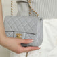 ChanelMini Flap Bag With ChanelBall On Strap Grey For Women, Women’s Handbags, Shoulder And Crossbody Bags 6.7in/17cm AS1786
