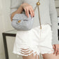 ChanelMini Flap Bag With ChanelBall On Strap Grey For Women, Women’s Handbags, Shoulder And Crossbody Bags 6.7in/17cm AS1786