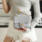 ChanelMini Flap Bag With ChanelBall On Strap Grey For Women, Women’s Handbags, Shoulder And Crossbody Bags 6.7in/17cm AS1786