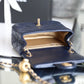 ChanelMini Flap Bag With ChanelBall On Strap Navy Blue For Women, Women’s Handbags, Shoulder And Crossbody Bags 6.7in/17cm AS1786