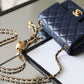 ChanelMini Flap Bag With ChanelBall On Strap Navy Blue For Women, Women’s Handbags, Shoulder And Crossbody Bags 6.7in/17cm AS1786