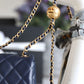 ChanelMini Flap Bag With ChanelBall On Strap Navy Blue For Women, Women’s Handbags, Shoulder And Crossbody Bags 6.7in/17cm AS1786