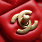 ChanelMini Flap Bag With ChanelBall On Strap Red For Women, Women’s Handbags, Shoulder And Crossbody Bags 6.7in/17cm AS1786