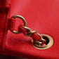 ChanelMini Flap Bag With ChanelBall On Strap Red For Women, Women’s Handbags, Shoulder And Crossbody Bags 6.7in/17cm AS1786