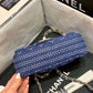 Chanel Flap Bag Denim Blue For Women, Women’s Handbags, Shoulder And Crossbody Bags 10.2in/26cm AS1328 B01897 N5398