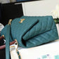 ChanelLarge Flap Bag With Top Handle Teal For Women, Women’s Handbags, Shoulder And Crossbody Bags 11in/28cm A92991