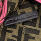 FI Baguette Small Brown Fabric Pink Border Bag For Woman 18cm/7in
