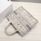 DI Medium Book Tote Gray, For Women, Women’s Handbags 14in/36cm CD M1296ZTDT_M932
