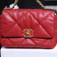 CHL 19 Handbag 26cm Red For Women AS1160