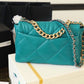 CHL 19 Handbag 26cm Teal For Women AS1160