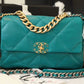 CHL 19 Handbag 26cm Teal For Women AS1160