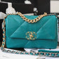 CHL 19 Handbag 26cm Teal For Women AS1160