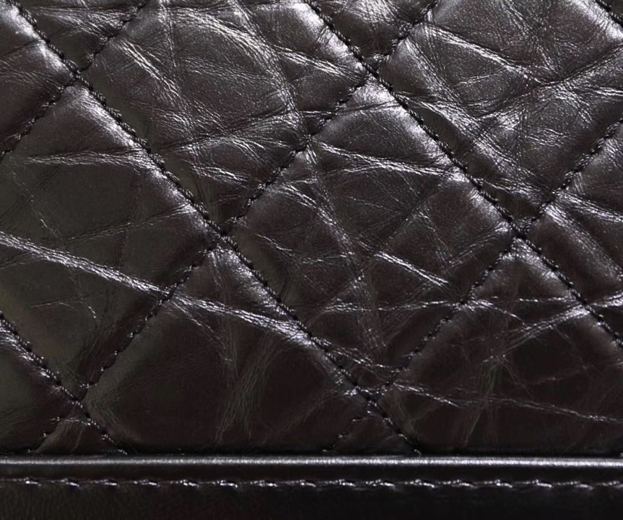 Chanel Gabrielle Hobo Bag 20cm Aged Calfskin Leather Spring/Summer Act 1 Collection,  Black