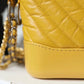 CHL Chevron Gabrielle Hobo Bag 20cm Aged Calfskin Leather Spring/Summer Act 1 Collection, Yellow
