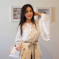 Chanel Coco Handle Quilted Lizard Handle Bag 24cm Caviar Leather Gold Hardware Spring/Summer Act 1 Collection, White