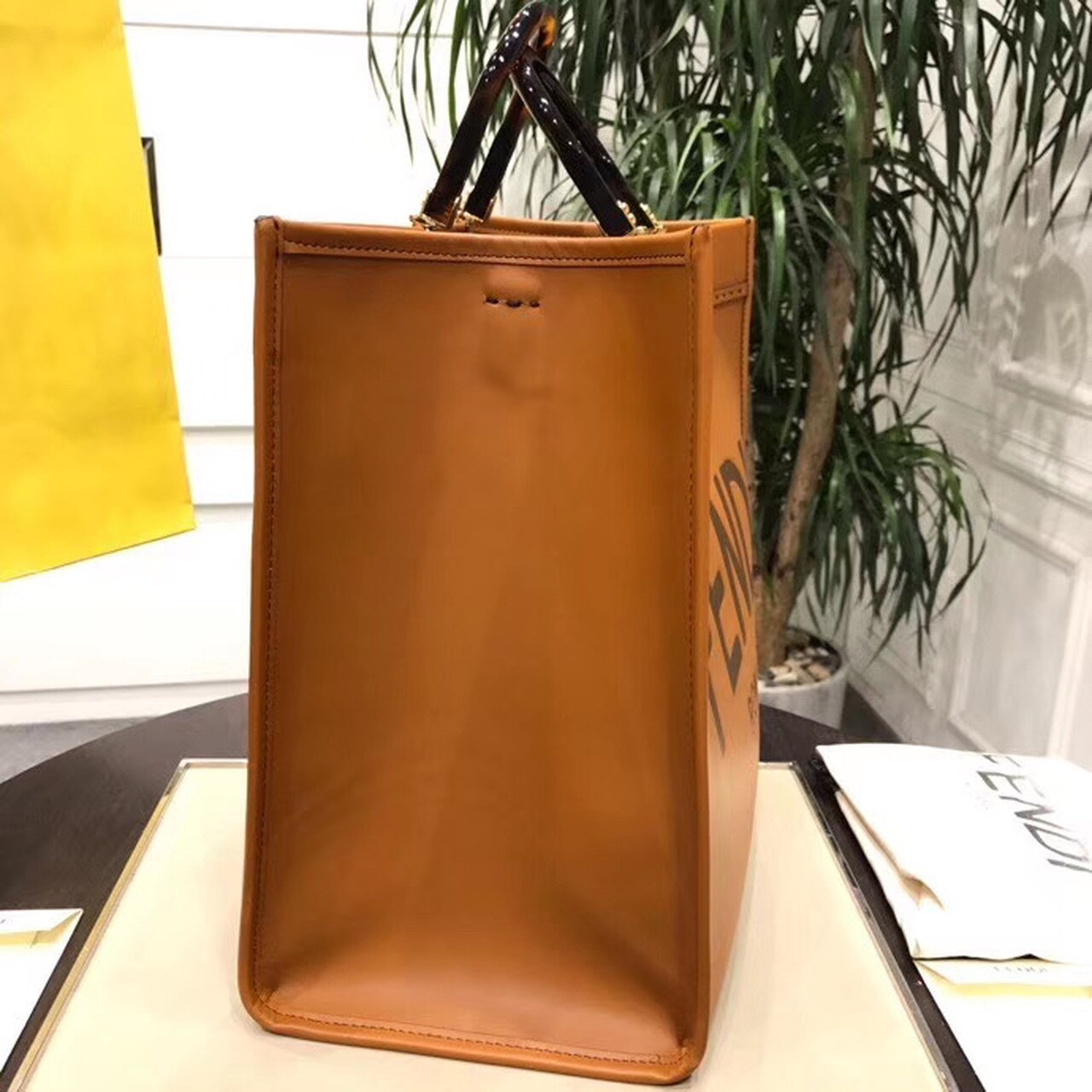 FI Sunshine Large Tote Bag Brown For Women, Women’s Handbags, Shoulder And Crossbody Bags 15.7in/40cm FF 8BH372ABVLF0PWZ