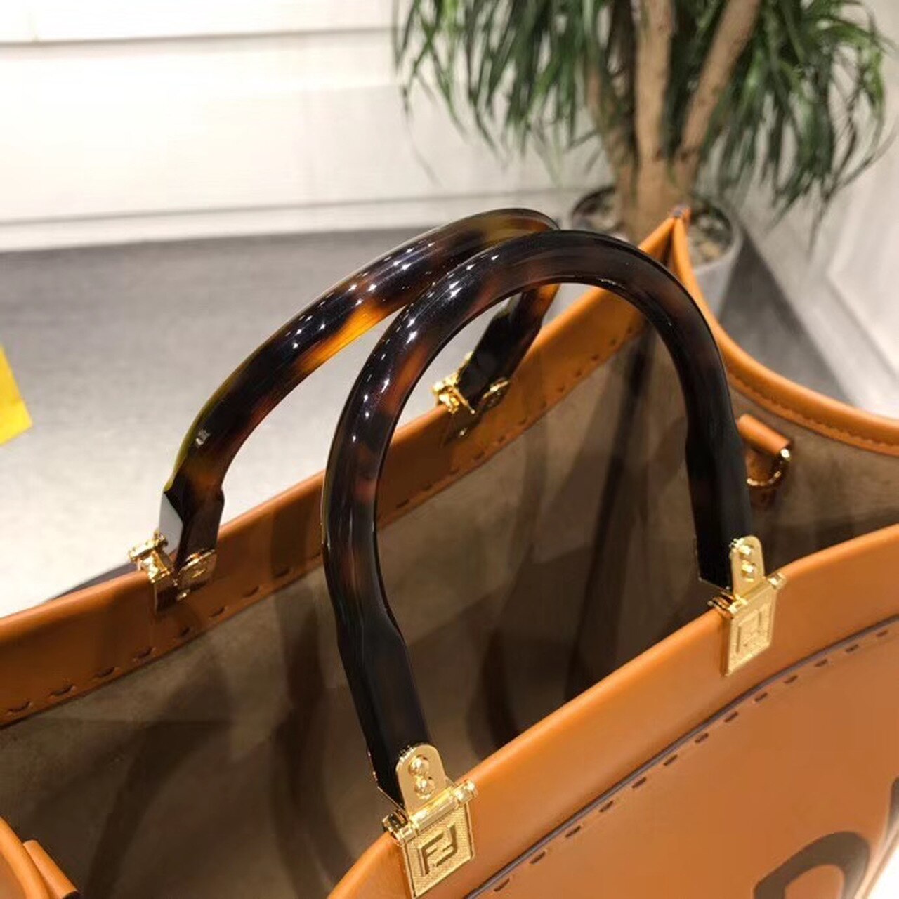 FI Sunshine Large Tote Bag Brown For Women, Women’s Handbags, Shoulder And Crossbody Bags 15.7in/40cm FF 8BH372ABVLF0PWZ