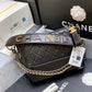ChanelGabrielle Hobo Bag Black For Women 9.8in/25cm AS1582