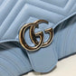 gg Marmont Small Matelassé Shoulder Bag Sky Blue Matelassé Chevron For Women 10in/26cm gg