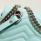 gg Marmont Small Matelassé Shoulder Bag Mint Green Matelassé Chevron For Women 10in/26cm gg