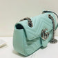 gg Marmont Matelassé Mini Bag Mint Green Matelassé Chevron For Women 8.5in/22cm gg