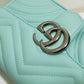 gg Marmont Matelassé Mini Bag Mint Green Matelassé Chevron For Women 8.5in/22cm gg