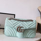 gg Marmont Small Matelassé Shoulder Bag Mint Green For Women 10in/26cm gg 443497