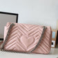 gg Marmont Small Matelassé Shoulder Bag Dusty Pink For Women 10in/26cm gg 443497