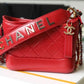 ChanelGabrielle Small Hobo Bag Red For Women 7.8in/20cm A91810