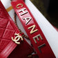 ChanelGabrielle Small Hobo Bag Red For Women 7.8in/20cm A91810