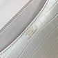 HM Constance 23 Pattern Crocodile White For Women, Handbags, Shoulder Bag 9in/23cm