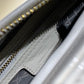DI Medium Lady Bag Gold Toned Hardware Patent White For Women 24cm/9in CD