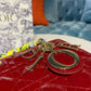 DI Small Lady Bag with Chain Gold Toned Hardware Burgundy For Women 20cm/8in CD M0538OWCB_M323