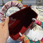 DI Medium Lady Bag Gold Toned Hardware Burgundy Patent For Women 9.5in/24cm CD