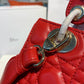 DI Small Lady Bag Red Patent Gold Toned Hardware For Women 8in/20cm CD
