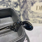DI Medium Lady Bag Silver Hardware with Embellished Bag Strap Pearl Grey For Women 9.5in/24cm CD
