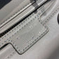 DI Medium Lady Bag Silver Hardware with Embellished Bag Strap Grey For Women 9.5in/24cm CD