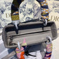 DI Medium Lady Bag Silver Hardware with Embellished Bag Strap Grey For Women 9.5in/24cm CD