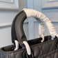 DI Medium Lady Bag Matte Hardware Black Ultramatte For Women 9.5in/24cm CD M0565SLOI_M989